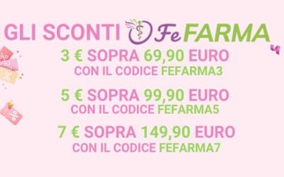 Codice coupon del 5% su FeFarma